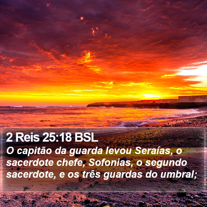 2 Reis 25:18 BSL Bible Study