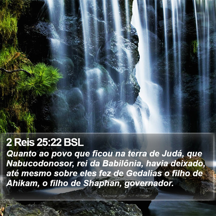 2 Reis 25:22 BSL Bible Study