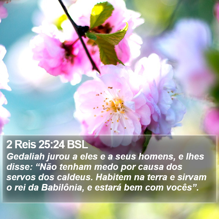 2 Reis 25:24 BSL Bible Study