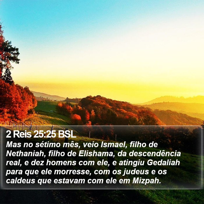 2 Reis 25:25 BSL Bible Study