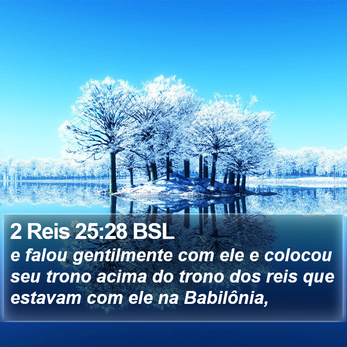 2 Reis 25:28 BSL Bible Study