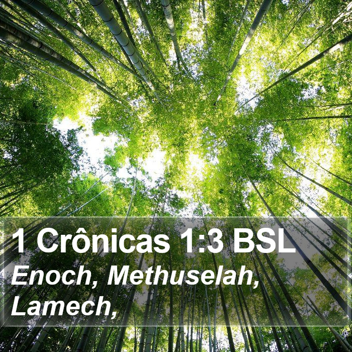 1 Crônicas 1:3 BSL Bible Study