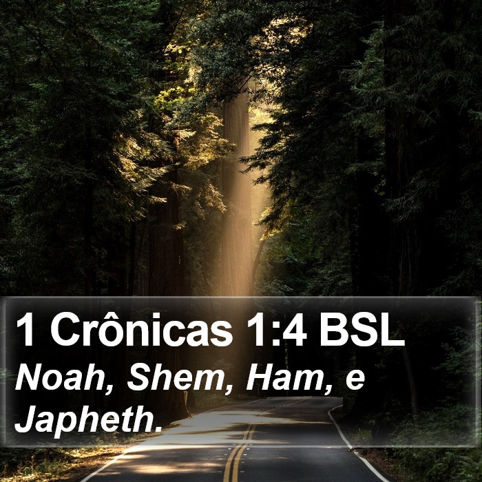 1 Crônicas 1:4 BSL Bible Study