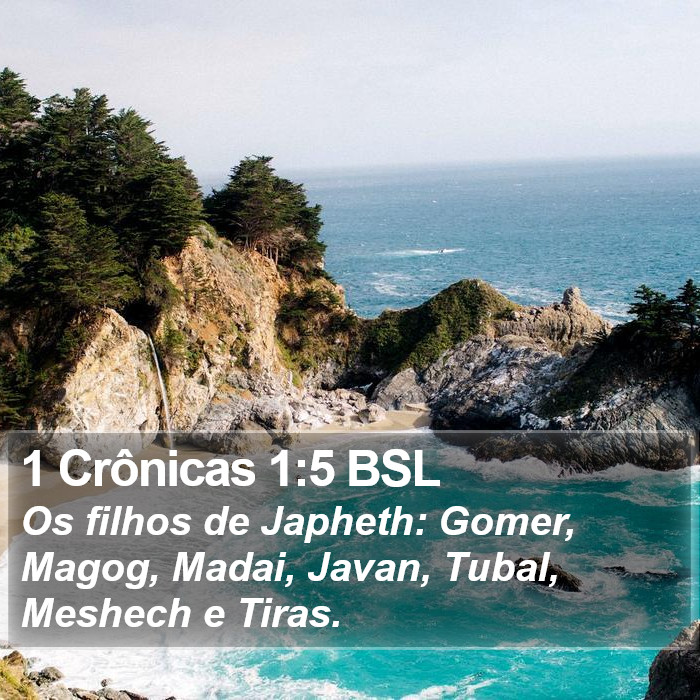 1 Crônicas 1:5 BSL Bible Study