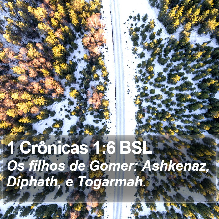 1 Crônicas 1:6 BSL Bible Study