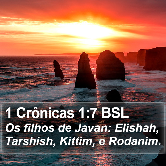 1 Crônicas 1:7 BSL Bible Study