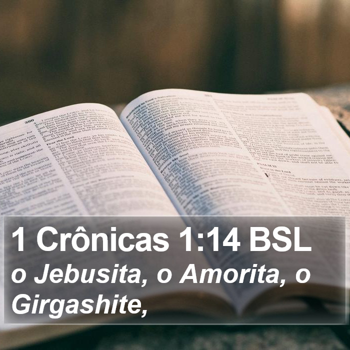 1 Crônicas 1:14 BSL Bible Study