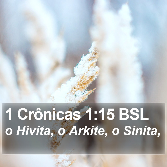 1 Crônicas 1:15 BSL Bible Study