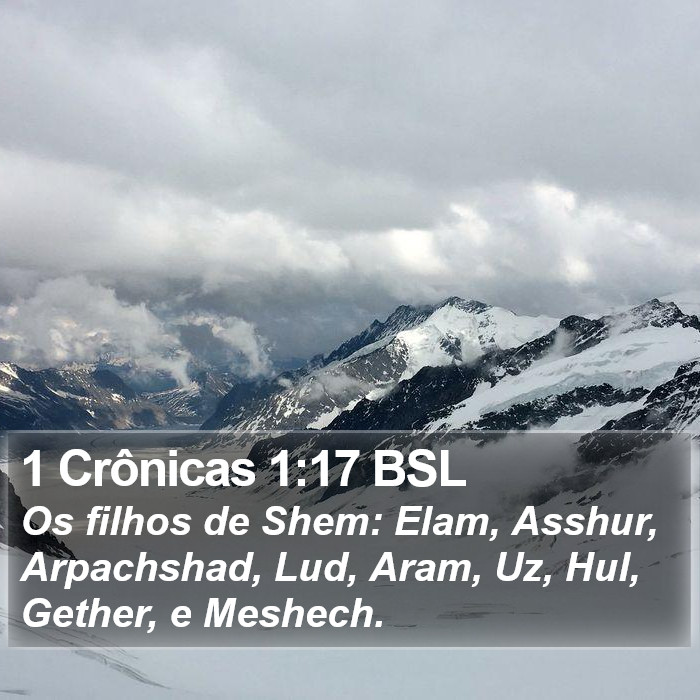 1 Crônicas 1:17 BSL Bible Study