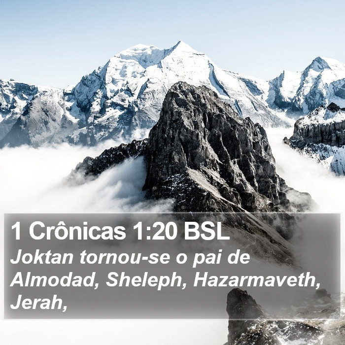 1 Crônicas 1:20 BSL Bible Study