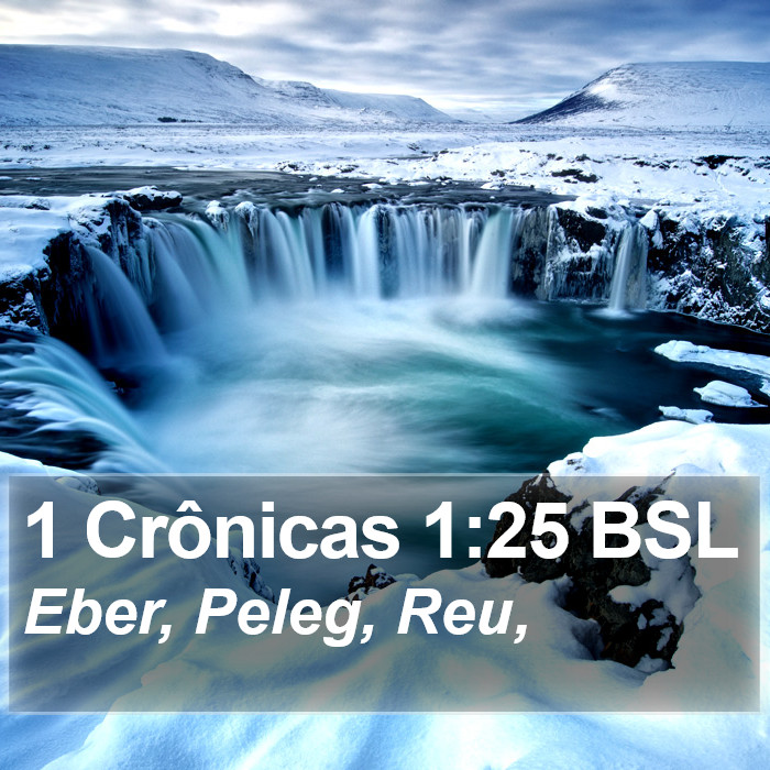 1 Crônicas 1:25 BSL Bible Study