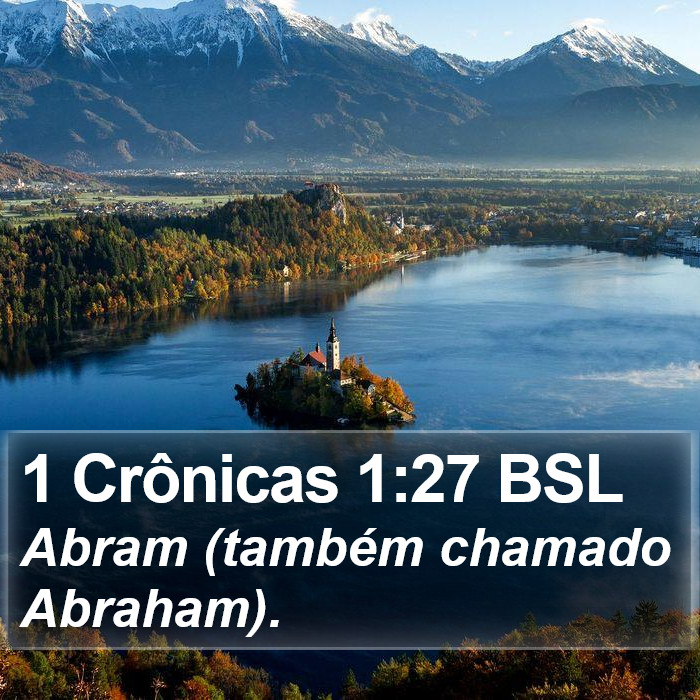 1 Crônicas 1:27 BSL Bible Study