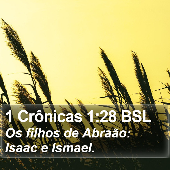 1 Crônicas 1:28 BSL Bible Study