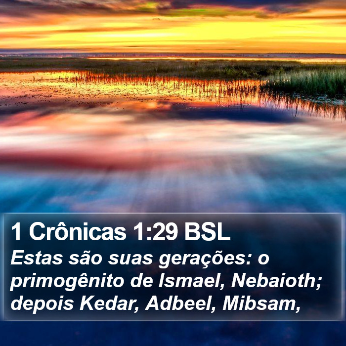 1 Crônicas 1:29 BSL Bible Study