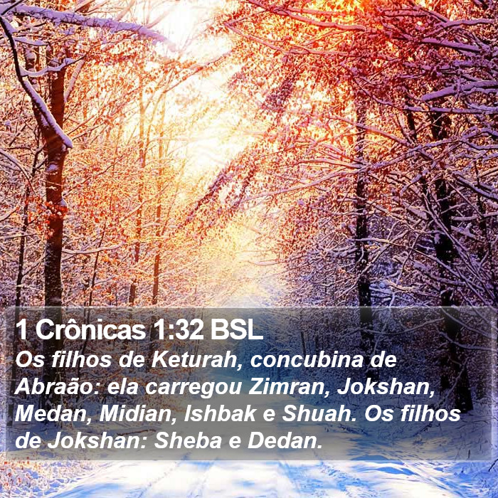 1 Crônicas 1:32 BSL Bible Study