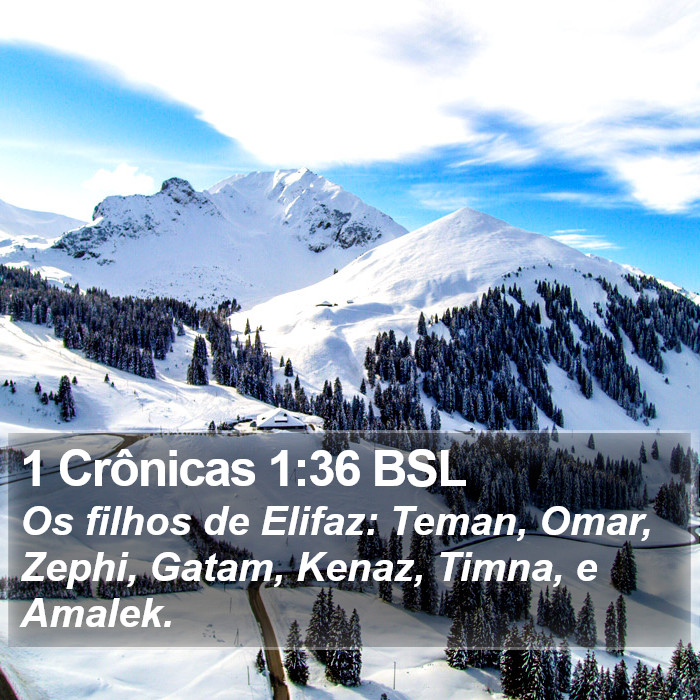 1 Crônicas 1:36 BSL Bible Study