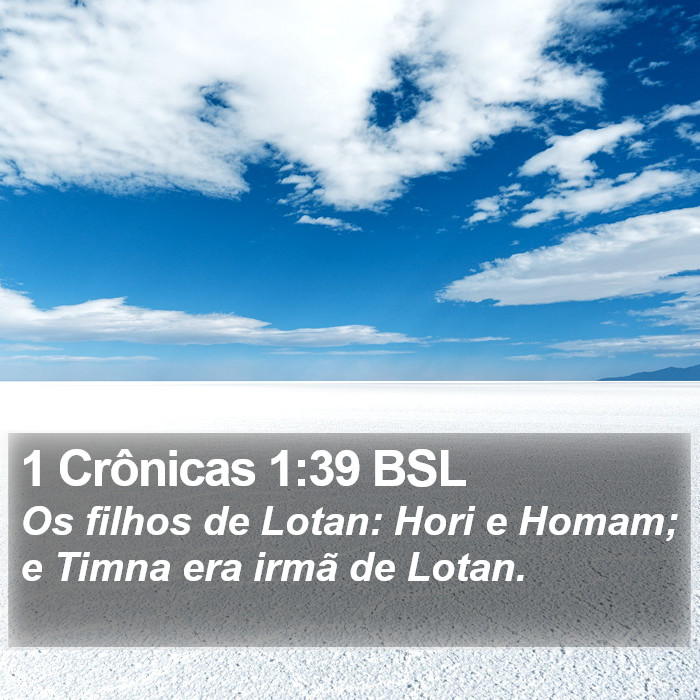 1 Crônicas 1:39 BSL Bible Study