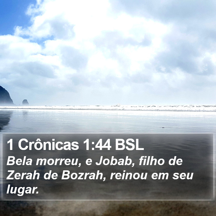 1 Crônicas 1:44 BSL Bible Study