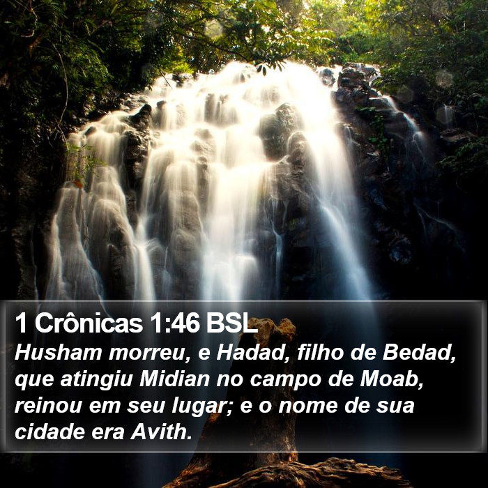 1 Crônicas 1:46 BSL Bible Study