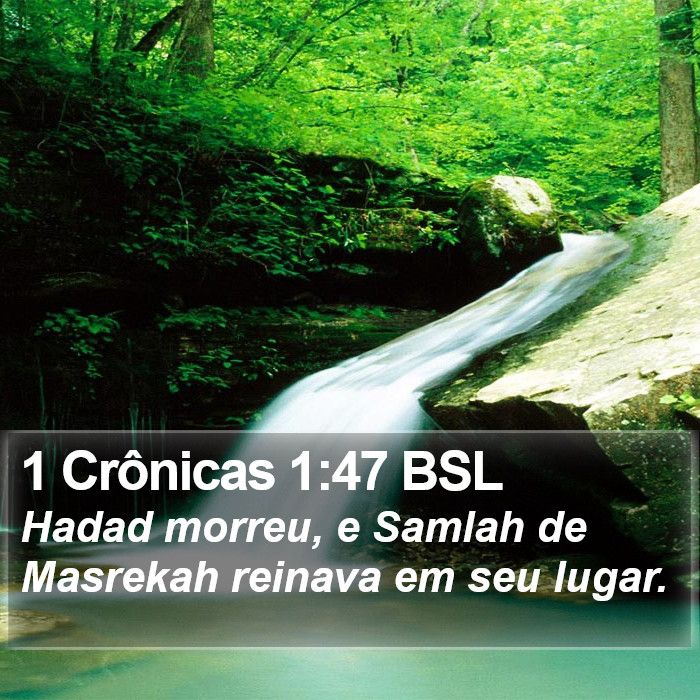 1 Crônicas 1:47 BSL Bible Study