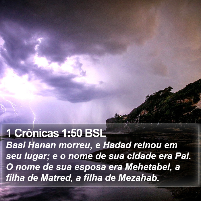 1 Crônicas 1:50 BSL Bible Study