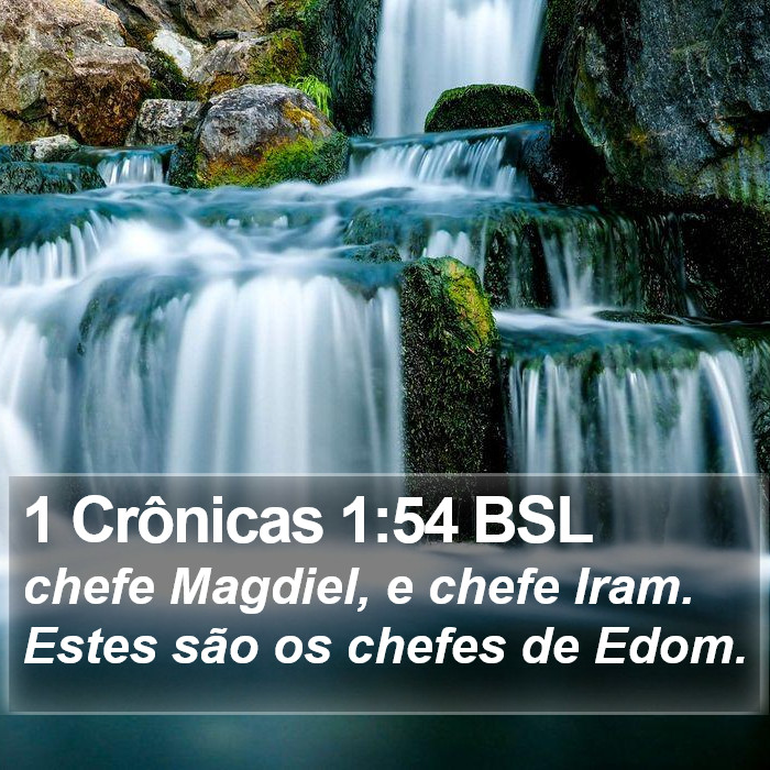 1 Crônicas 1:54 BSL Bible Study