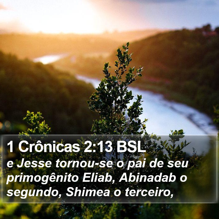 1 Crônicas 2:13 BSL Bible Study