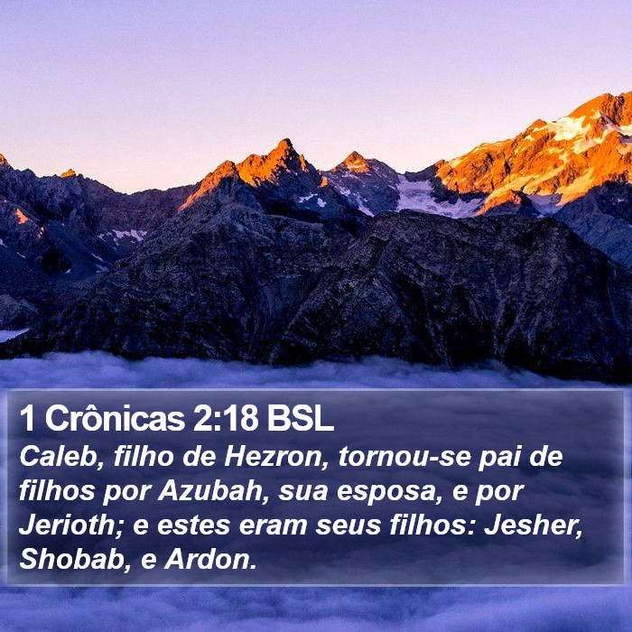 1 Crônicas 2:18 BSL Bible Study