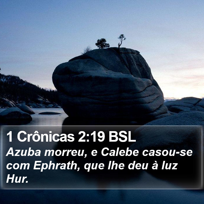 1 Crônicas 2:19 BSL Bible Study