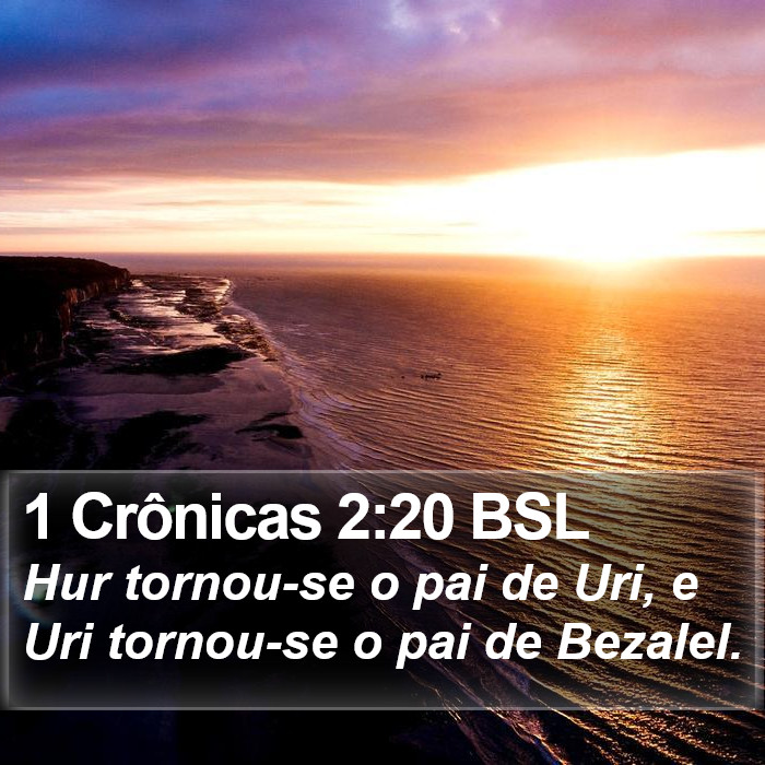 1 Crônicas 2:20 BSL Bible Study