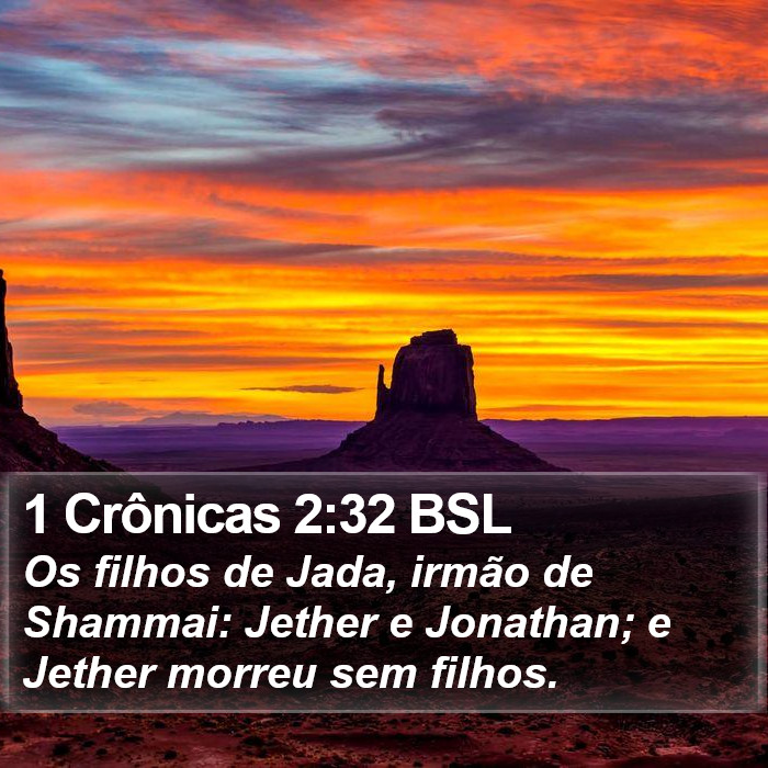 1 Crônicas 2:32 BSL Bible Study