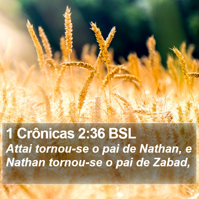 1 Crônicas 2:36 BSL Bible Study