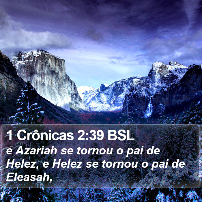 1 Crônicas 2:39 BSL Bible Study