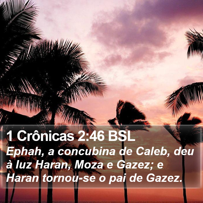 1 Crônicas 2:46 BSL Bible Study