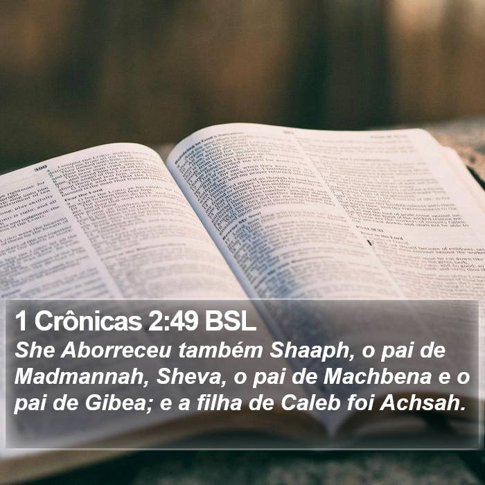 1 Crônicas 2:49 BSL Bible Study