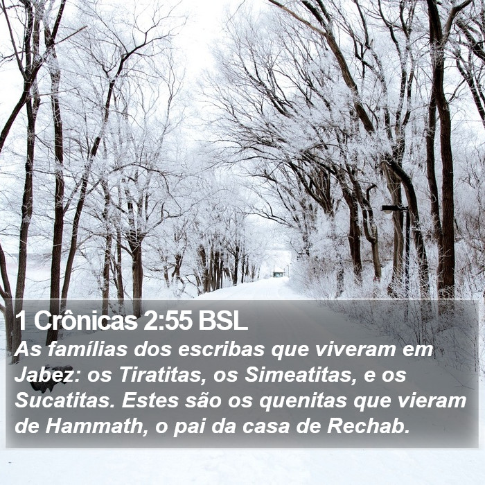 1 Crônicas 2:55 BSL Bible Study