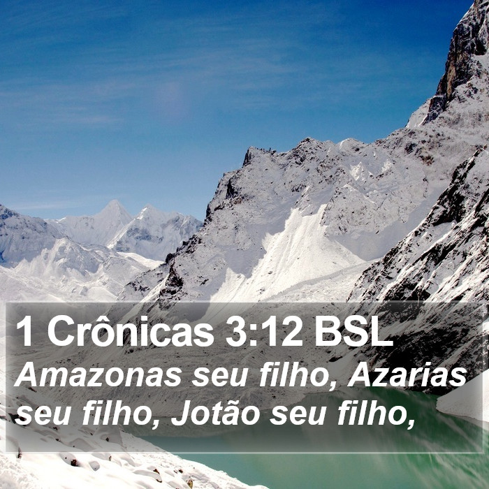1 Crônicas 3:12 BSL Bible Study