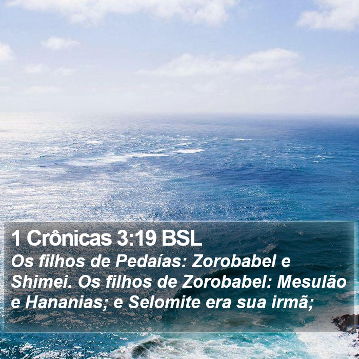 1 Crônicas 3:19 BSL Bible Study
