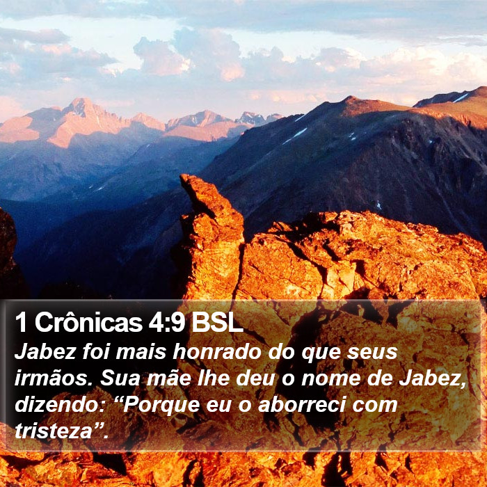 1 Crônicas 4:9 BSL Bible Study