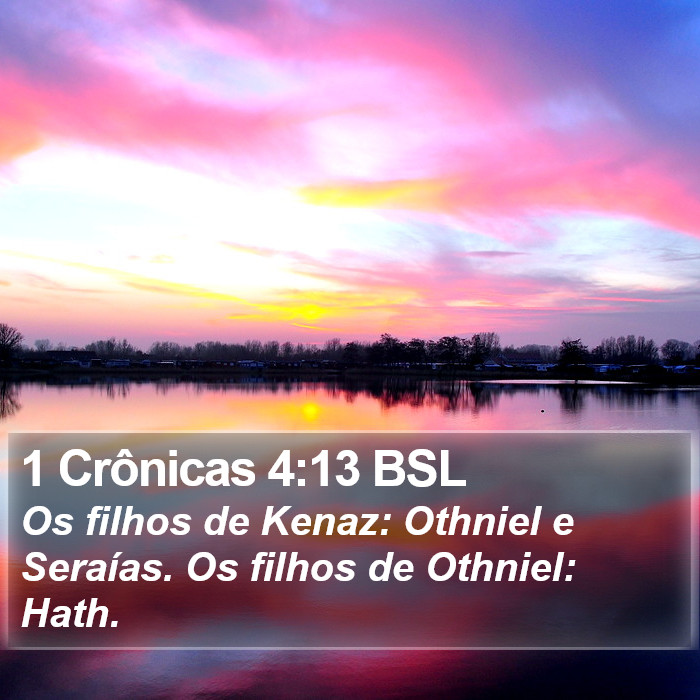 1 Crônicas 4:13 BSL Bible Study