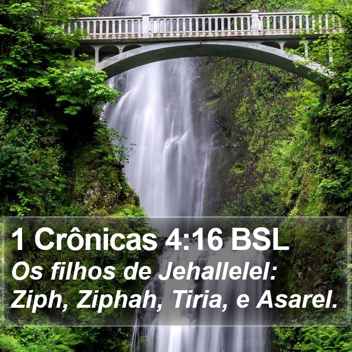 1 Crônicas 4:16 BSL Bible Study