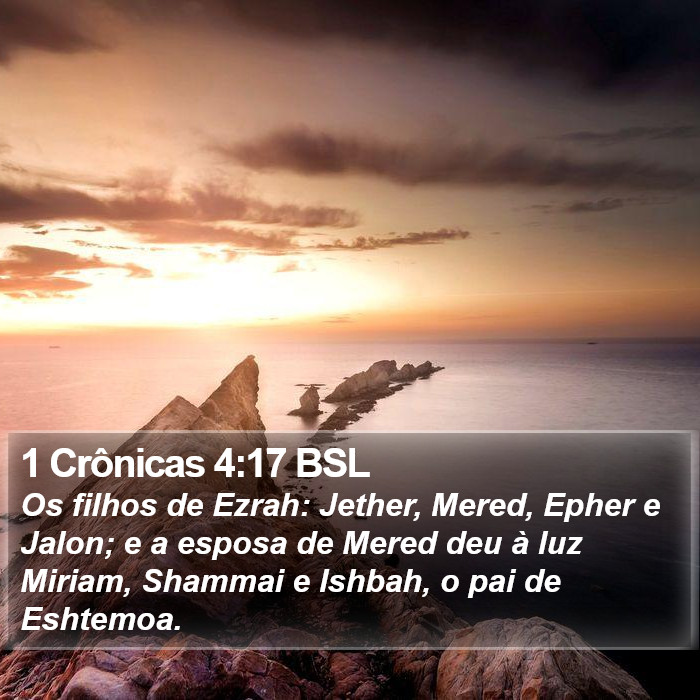 1 Crônicas 4:17 BSL Bible Study