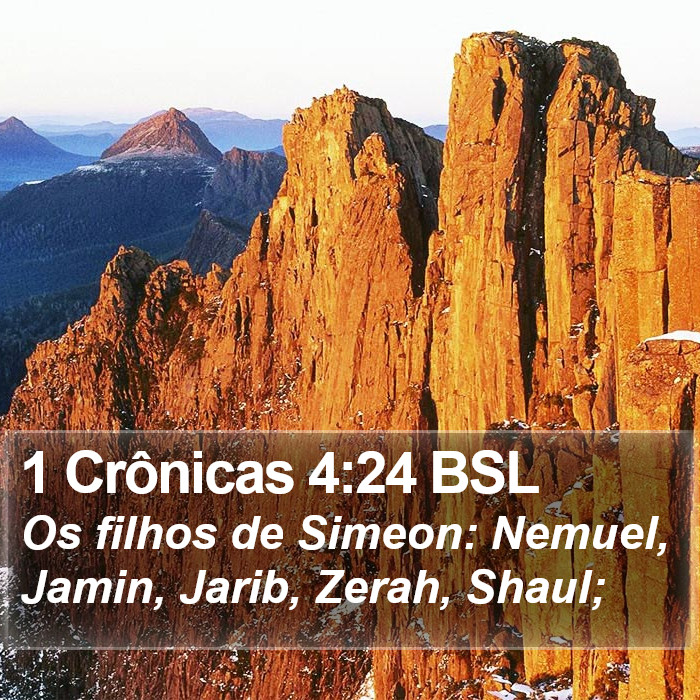 1 Crônicas 4:24 BSL Bible Study