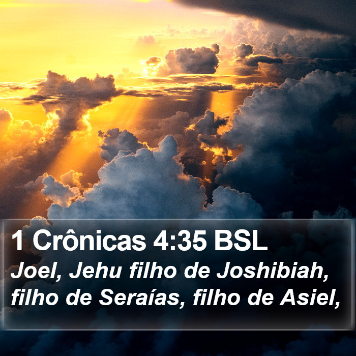 1 Crônicas 4:35 BSL Bible Study