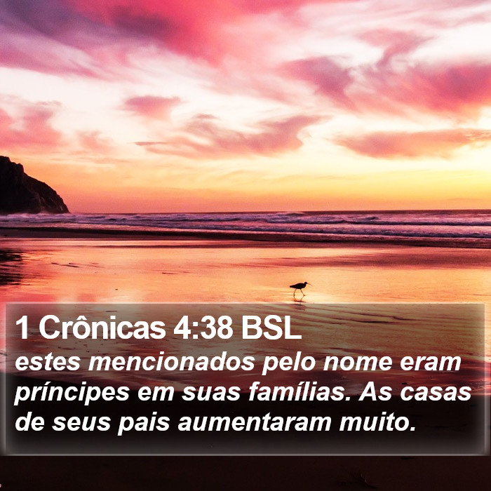 1 Crônicas 4:38 BSL Bible Study