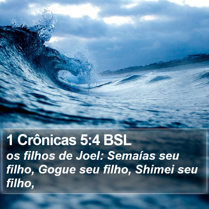 1 Crônicas 5:4 BSL Bible Study