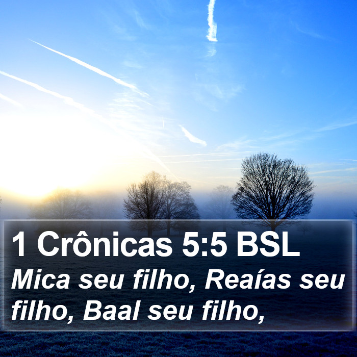 1 Crônicas 5:5 BSL Bible Study