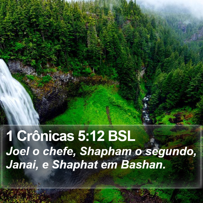 1 Crônicas 5:12 BSL Bible Study