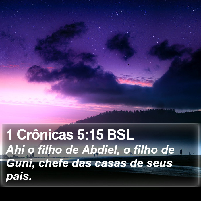 1 Crônicas 5:15 BSL Bible Study