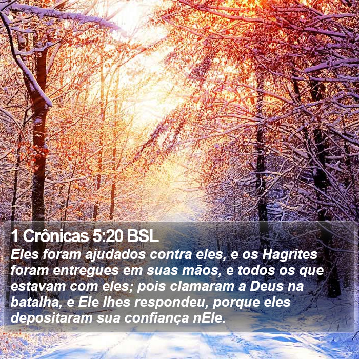 1 Crônicas 5:20 BSL Bible Study